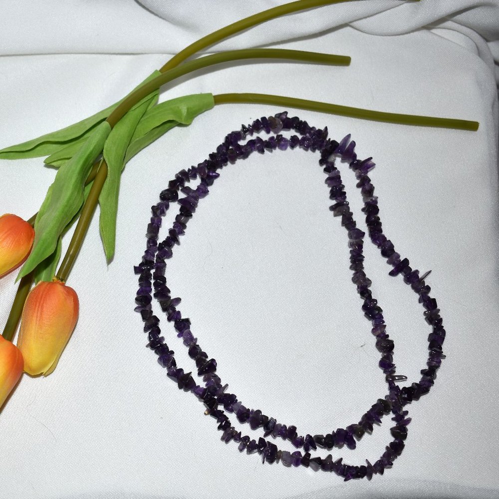 Amy Kahn Russell Amethyst Chip Necklace, 40 inch